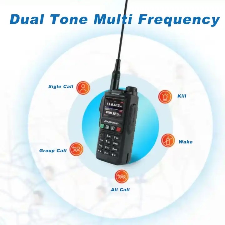 Stable 7.2V Long Range Walkie Talkie VHF UHF UV-18 Multipurpose
