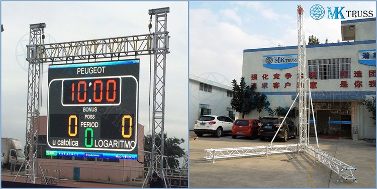 6M High Aluminum Stage Lighting Speaker Box Screw Truss Tower for Sporting Events