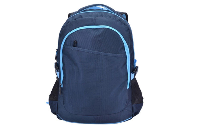 Polyester Children School Bag , Cute Style Blue / Black School Book Bags