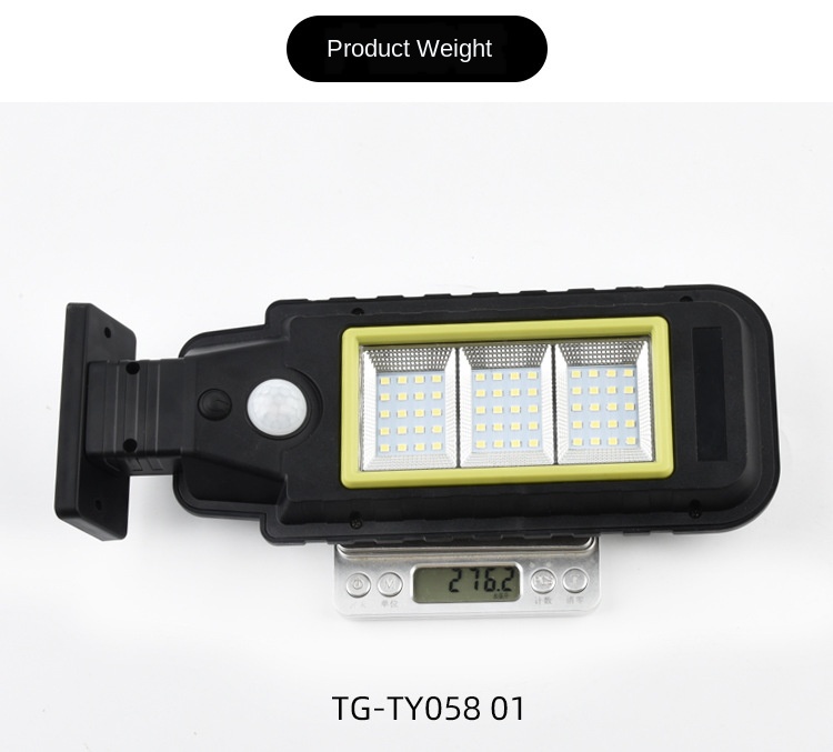 Outdoor 100COB 210COB 25W Pole Solar Street Light With 2400mAH Battery