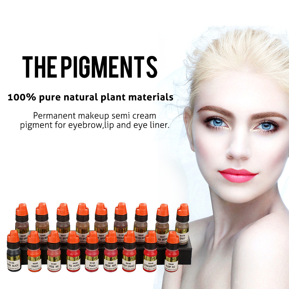 Red Micro Embroidered Lip Semi Permanent Makeup Pigments for Cosmetic Beauty