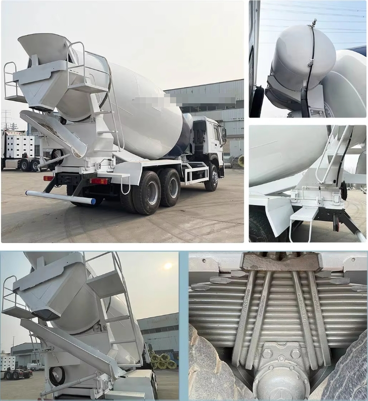 Construction Concrete Mixer Truck With Core Engine Component