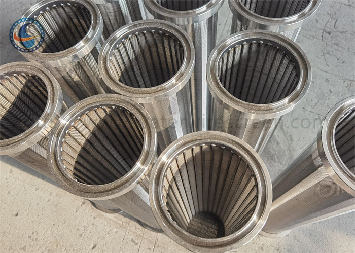 25mm-1027mm Wound Wedge Wire Filter Screen With 25-3200 Micron Rating
