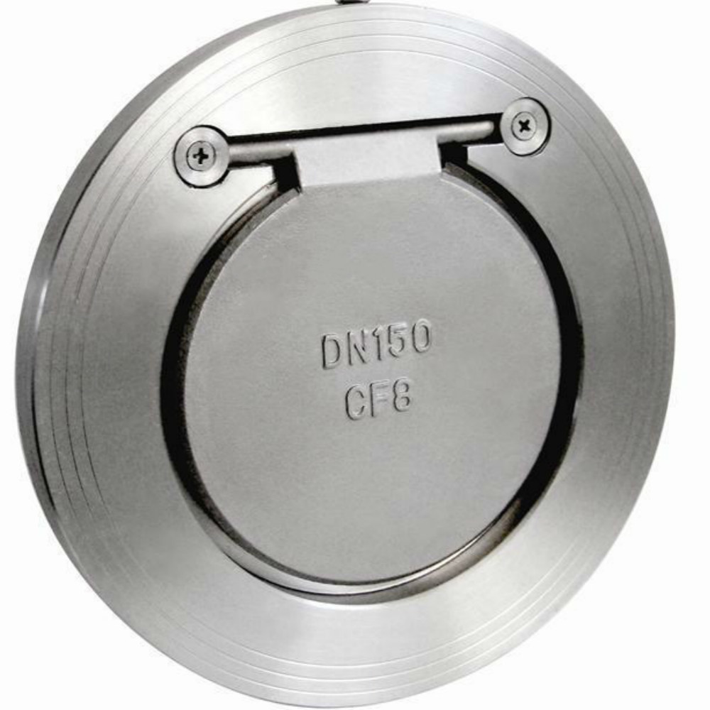 H74w Dn100 Cf8 Non Return Single Plate Flap Stainless Steel dual Check Valve