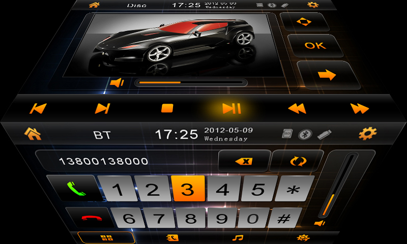 Car wholesaler dvd gps for Toyota RAV4 (2006-2012) with VCD TV Steering wheel control car auto stereo radio OCB-7015