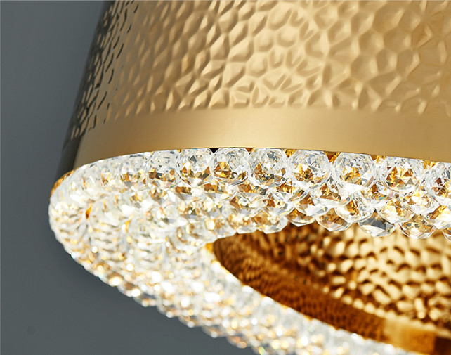 ODM Crystal Custom Pendant Light Fixtures ISO9001 Rust Prevention