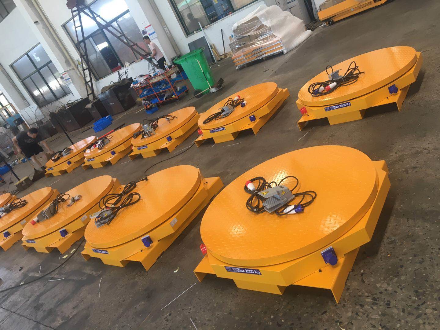 Pallet Semi-Automatic Stretch Wrap Machine With Scale Motorized 360 Degree 48" Diameter