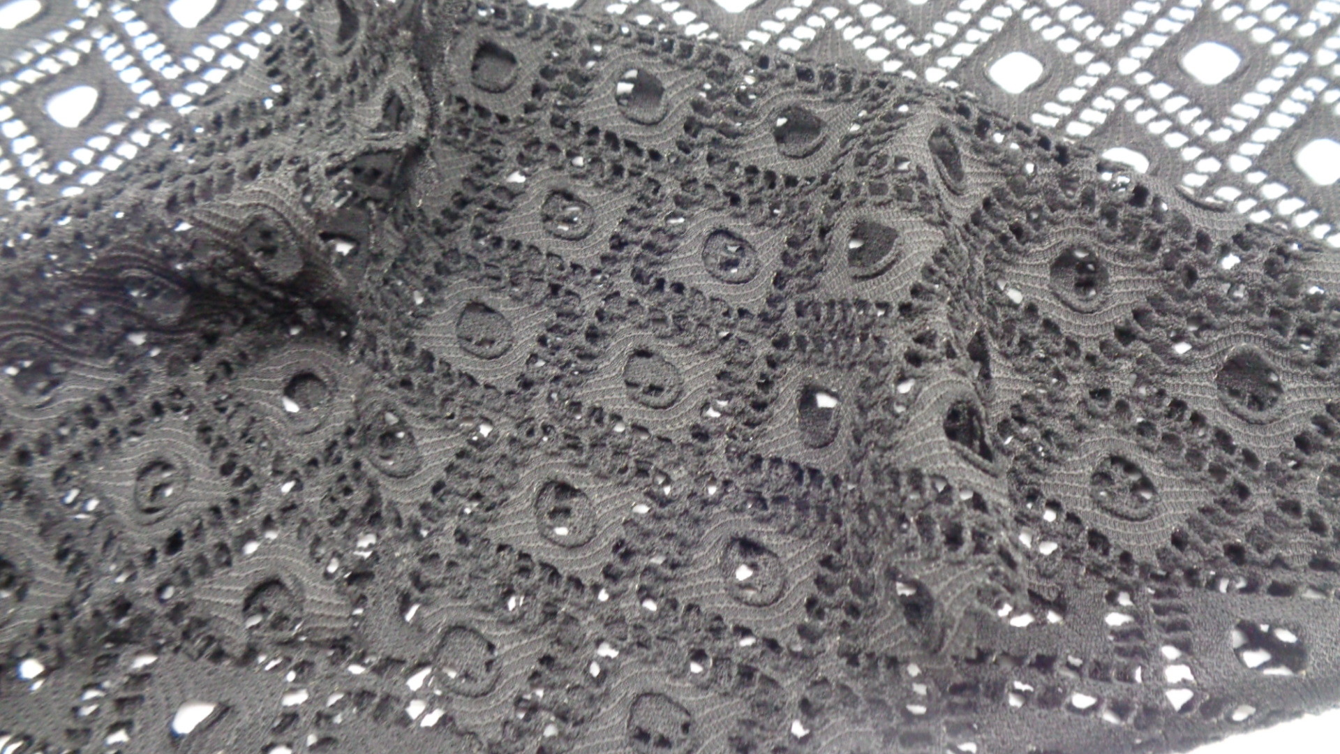Breathable Dot 4 Way Stretch Lace Sportswear Fabric 90% Polyester 10% Spandex