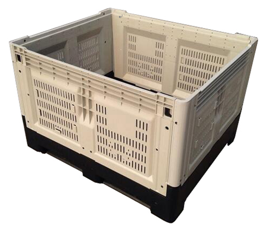 Best selling 1200*1000*810mm food grade plastic pallet collapsible box for fruits and vegetables