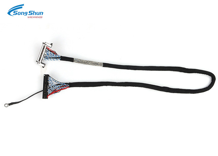 Customized 40pin LVDS Cable Assembly FI-RE 51Pin To Dupont 2.0mm 7/0.127mm