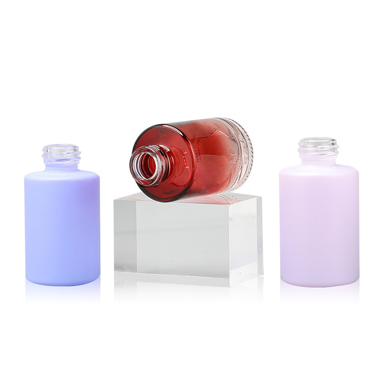 30ml 20ml Custom color skincare packaging lotion glass bottle pump wholesale