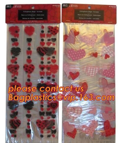 OPP plastic printing transparent sandwich goodie wedding christmas cookie packaging bread halloween candy bag bagease