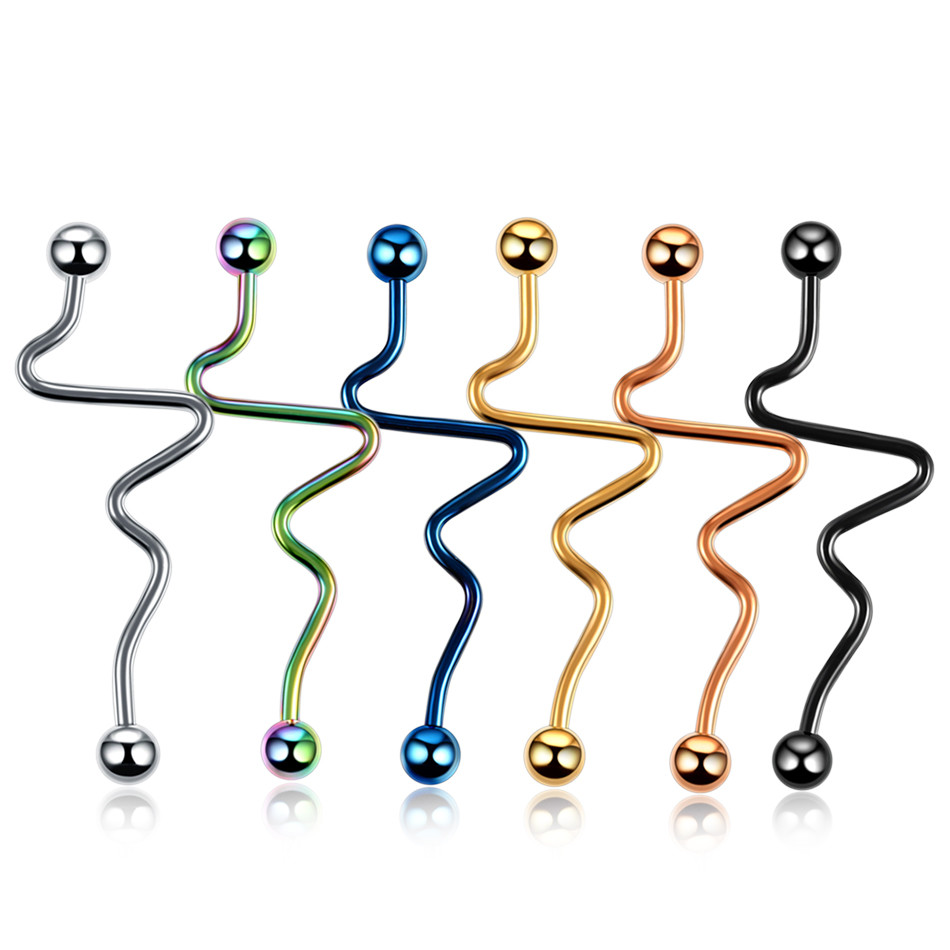 Steel Ear Stud Segment Rings Nose Hoop Ear Septum Helix Piercings Orelha Cartilage Lip Captive Tongue Piercings Sexy Jew
