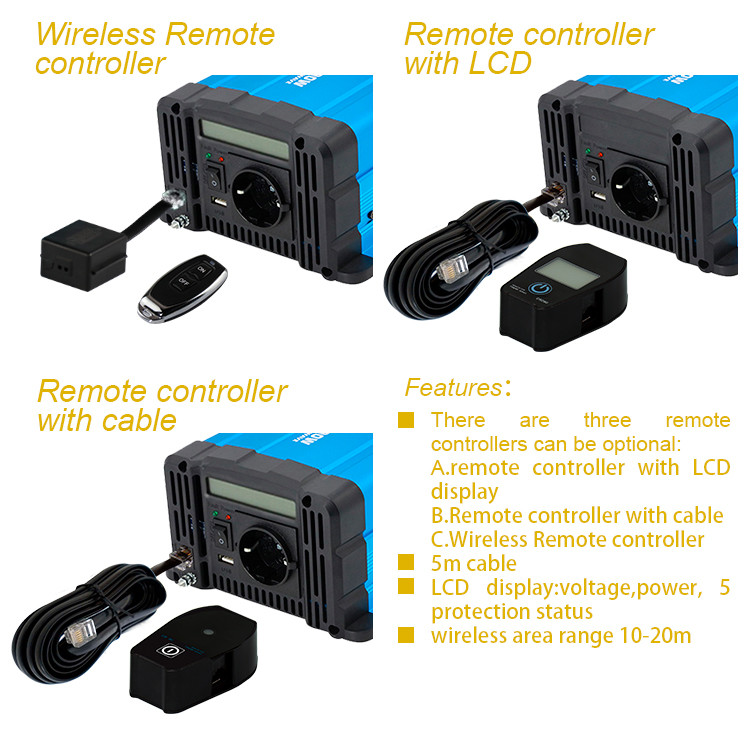 12V 24V 48V Dc To Ac 110V 220V 3000W Pure Sine Wave Power Inverter
