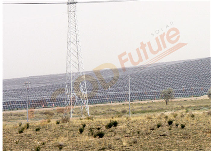 Simple One Axis Solar Tracker 20% N-S Slope With Auto Night Position
