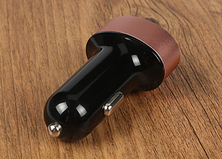 Metal Shell Car Charger Adapter Output DC 3.1A Dual USB Over Current Protection