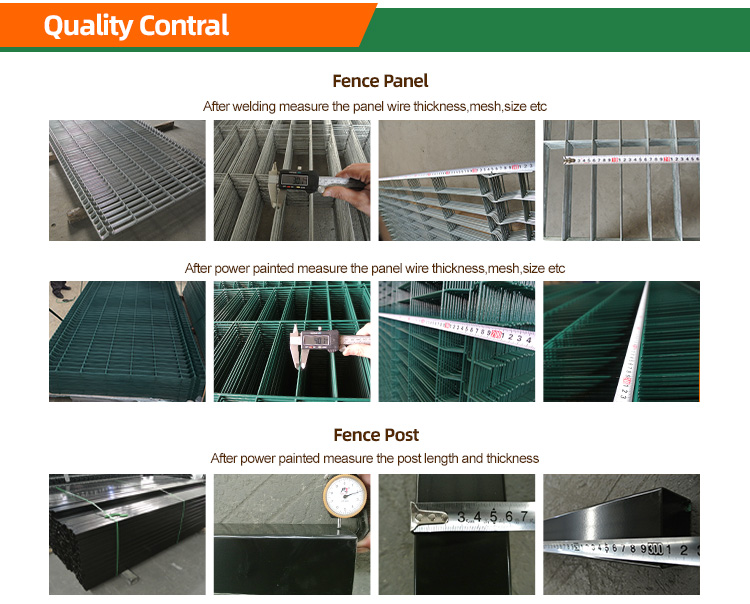 Metal Pvc Coated 3d Security Fence Easily Assembled