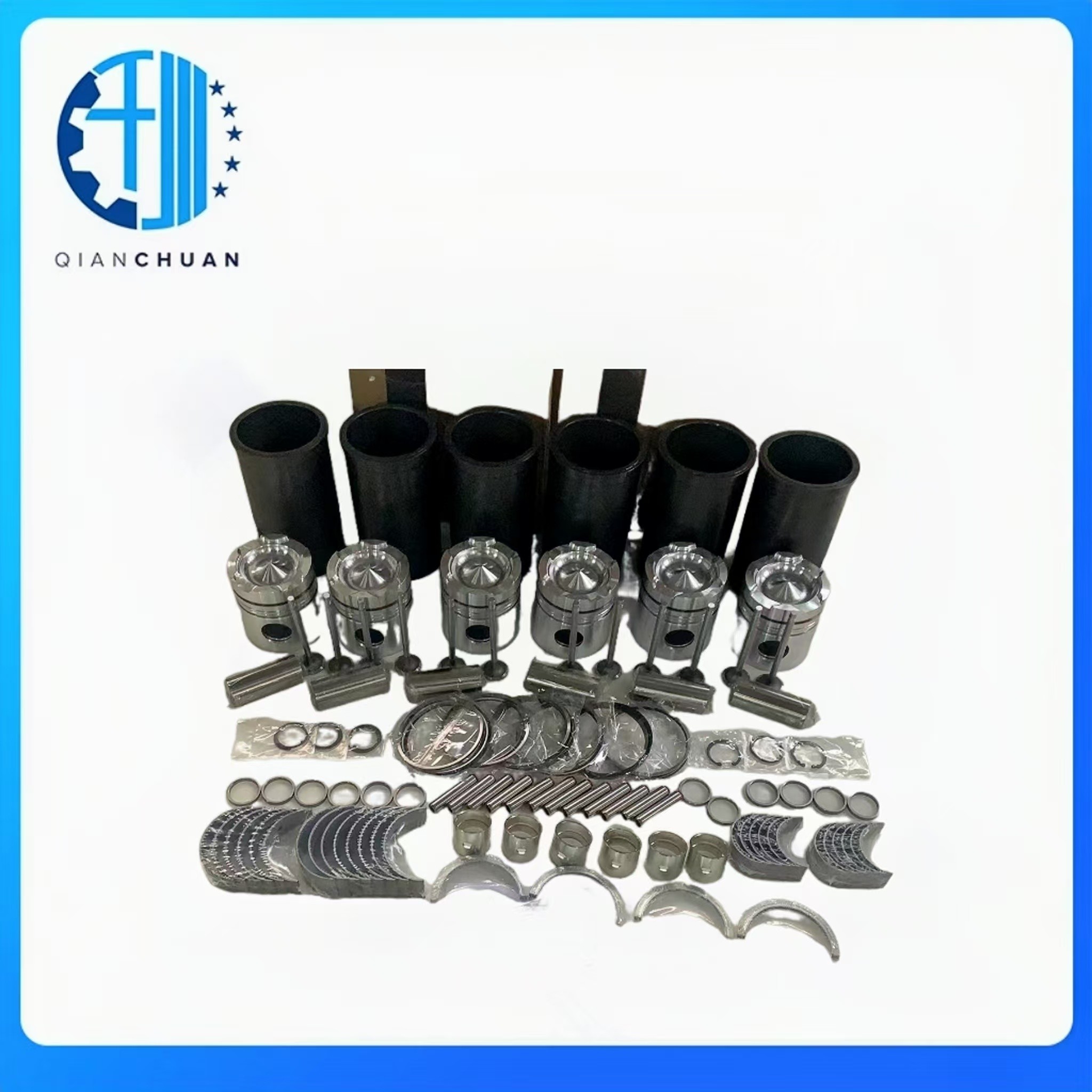 NTA855 Diesel Engine Spare Parts Piston Liner Kit With Piston Ring 3804449 3804359 For Cummins