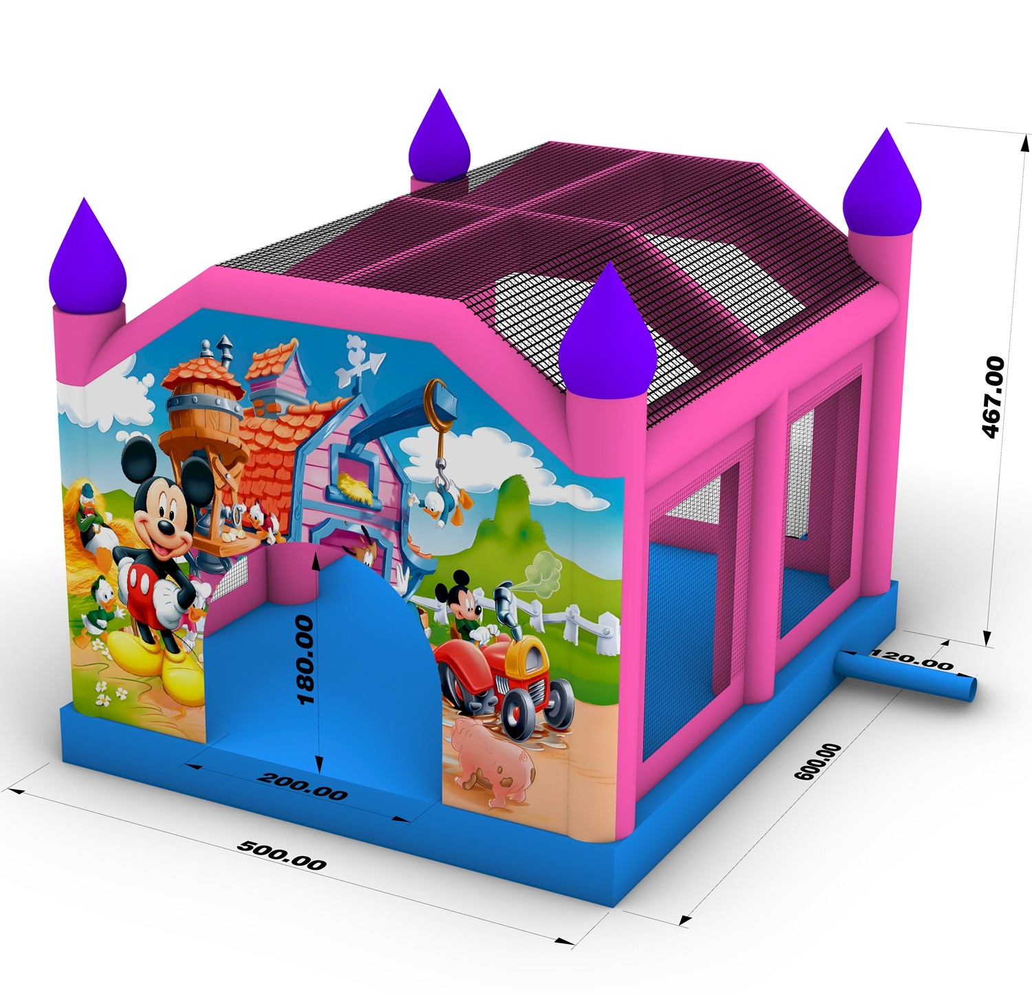 Commercial Inflatable Bouncer House Mickey Mouse Inflatable Jump Bouncy Castle Bounce House for Adult Kids Party