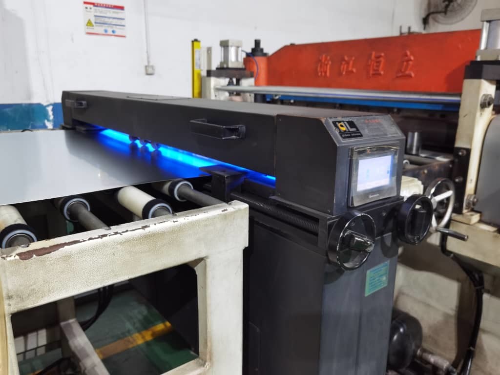 Used Hengli Industrial Coil Cutting Line with pinhole detector