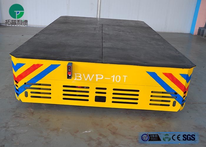 360 Degree Turning Electric Power Automated Slab Handling Motorized Transfer Trolley On Wheels