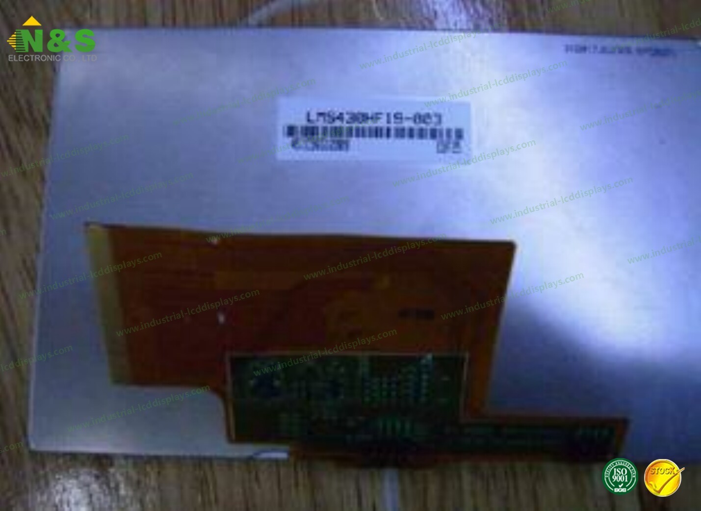 Flat Rectangle 4.3'' Samsung LCD Panel 480×272 Resolution 16.7M LMS430HF19 WLED