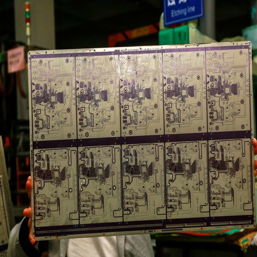 6L 2OZ Multilayer Printed Circuit Board FR4 TG135 Multi Layer Pcb Green Solder Mask