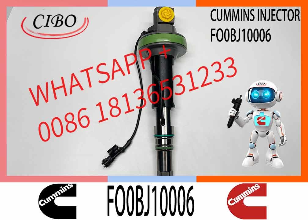 Auto Parts Common Rail Diesel Fuel Injector F00BJ10006 For Cummins QSK19 QSK38 QSK60