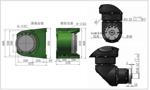Painting robot for furniture, metal, hardware, GR6100-3100 payload 10kg reach 3074mm