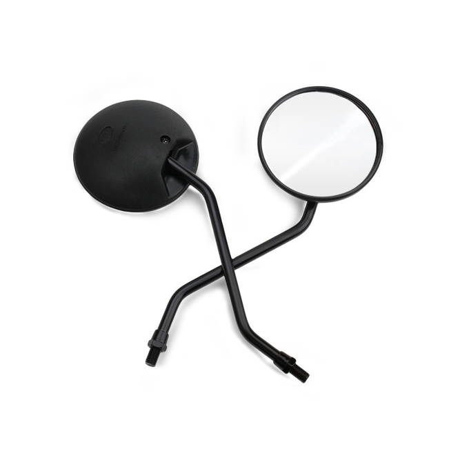 Round Motorcycle Mirror Universal Modified Rearview Motorcycle Mirror Hd white lenses Easy to install Rearview