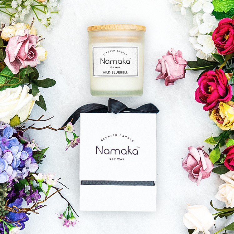 Embossed Logo Ribbon Cardboard Candle Subscription Box Luxury Gift Packaging