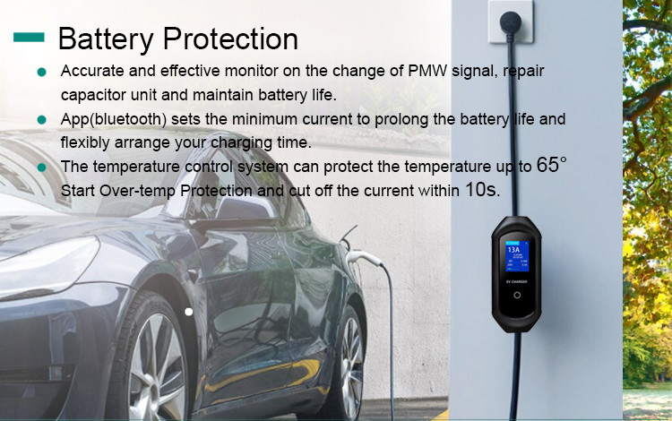 Adjustable Portable Ev Charger 220V 3.6KW 7KW 11KW MAX 32A IEC 62196 SAE J1772 GBT 20234