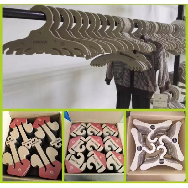FSC and ROHS Certified 1mm-4mm Thickness Cardboard Hanger with Custom Size for Garment and Clothing Accessories