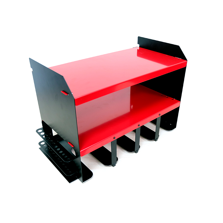 2mm Thickness Steel Wall Mounted Heavy Duty Metal Tool Shelf Drill Storage Holder