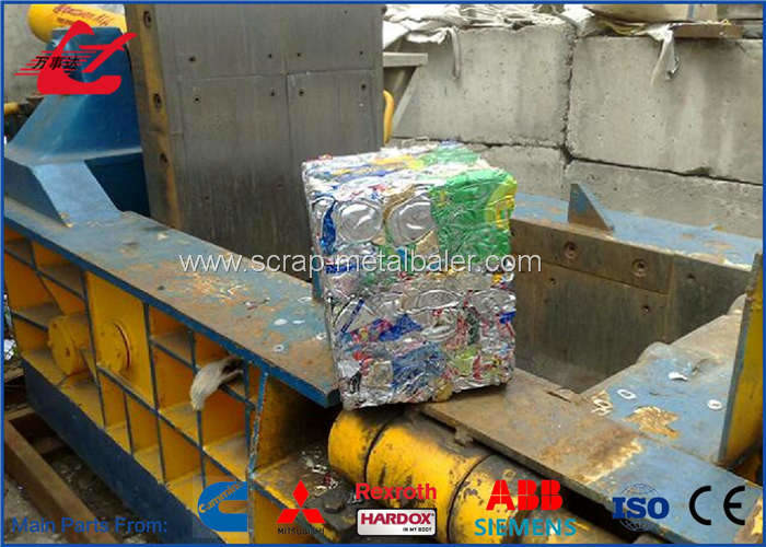 Automatic Baler Metal Press Machine , High Capacity Metal Scrap Baler Machine