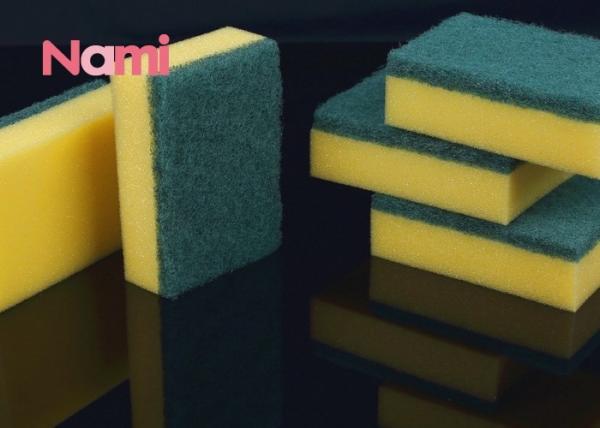 Quality Dry Clean Scrubber Magic Clean Eraser Polyester / Polyamide Material Melamine Sponge for sale