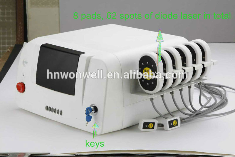 lipo laser slimming machine each packed in a aluminum box with foam around, it's very sa