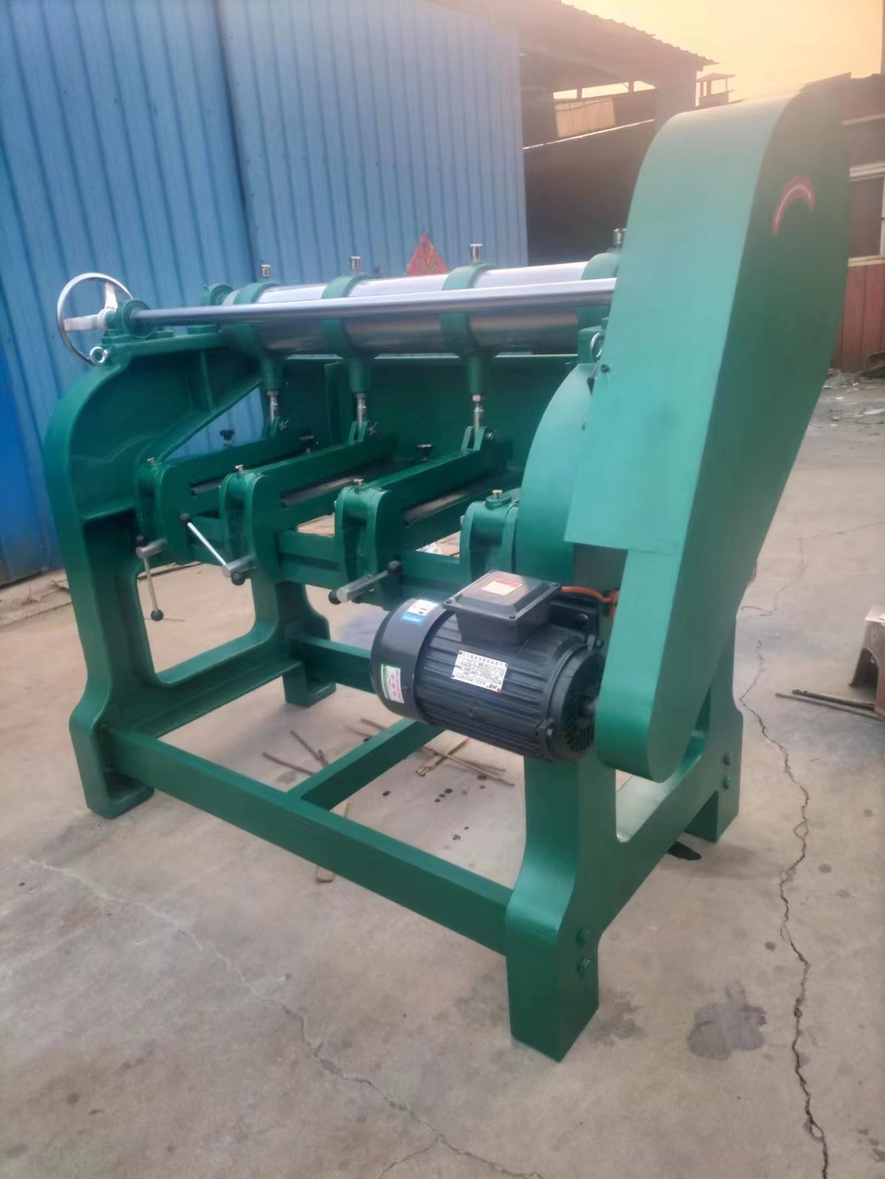 Four Link Slitter Scorer / 500 KG Corrugated Cardboard Corners Slotter with Materials