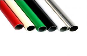 Buy cheap Plastic Coated Flexible PVC Pipe For Racking System , Large Diameter Steel Pipe product