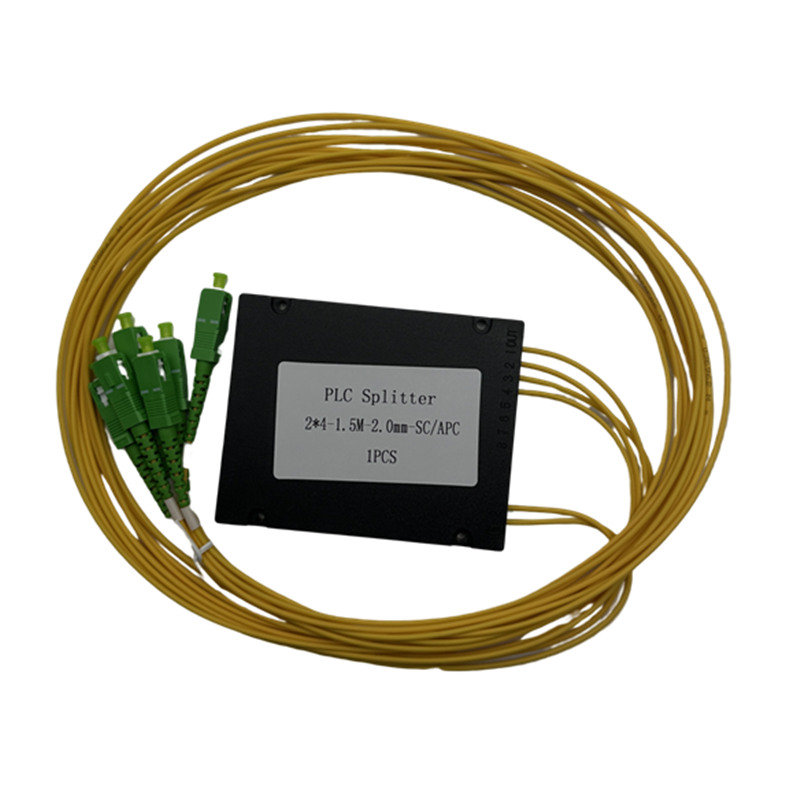 1260 nm Fiber Optic 1*8 Sc APC ABS Box PLC Splitter for FTTH Optical Distribution Network
