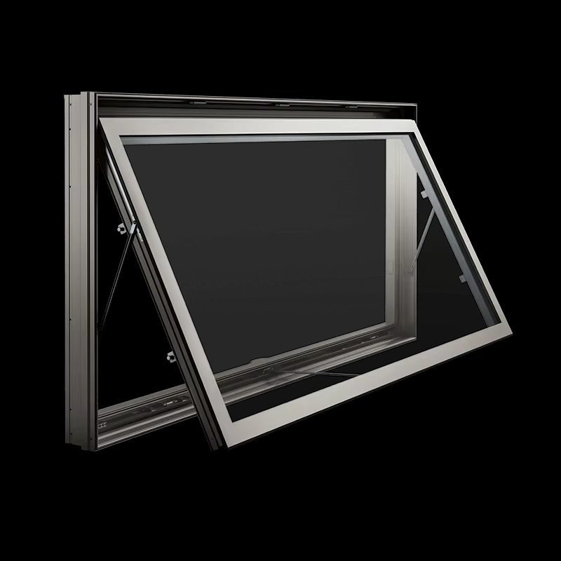 Nfrc USA Customized Hurricane Impact Double Insulation Glass Soundproof Awning Windows Aluminum Casement Windows