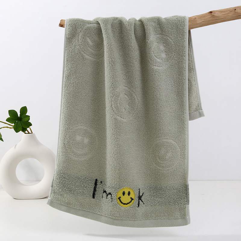 Thick and Soft Cotton Cartoon Patterned Face Towel Perfect for Cross-Border Household