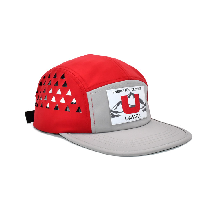Duck tongue cap color patchwork 5-page panel camper cap flat brim