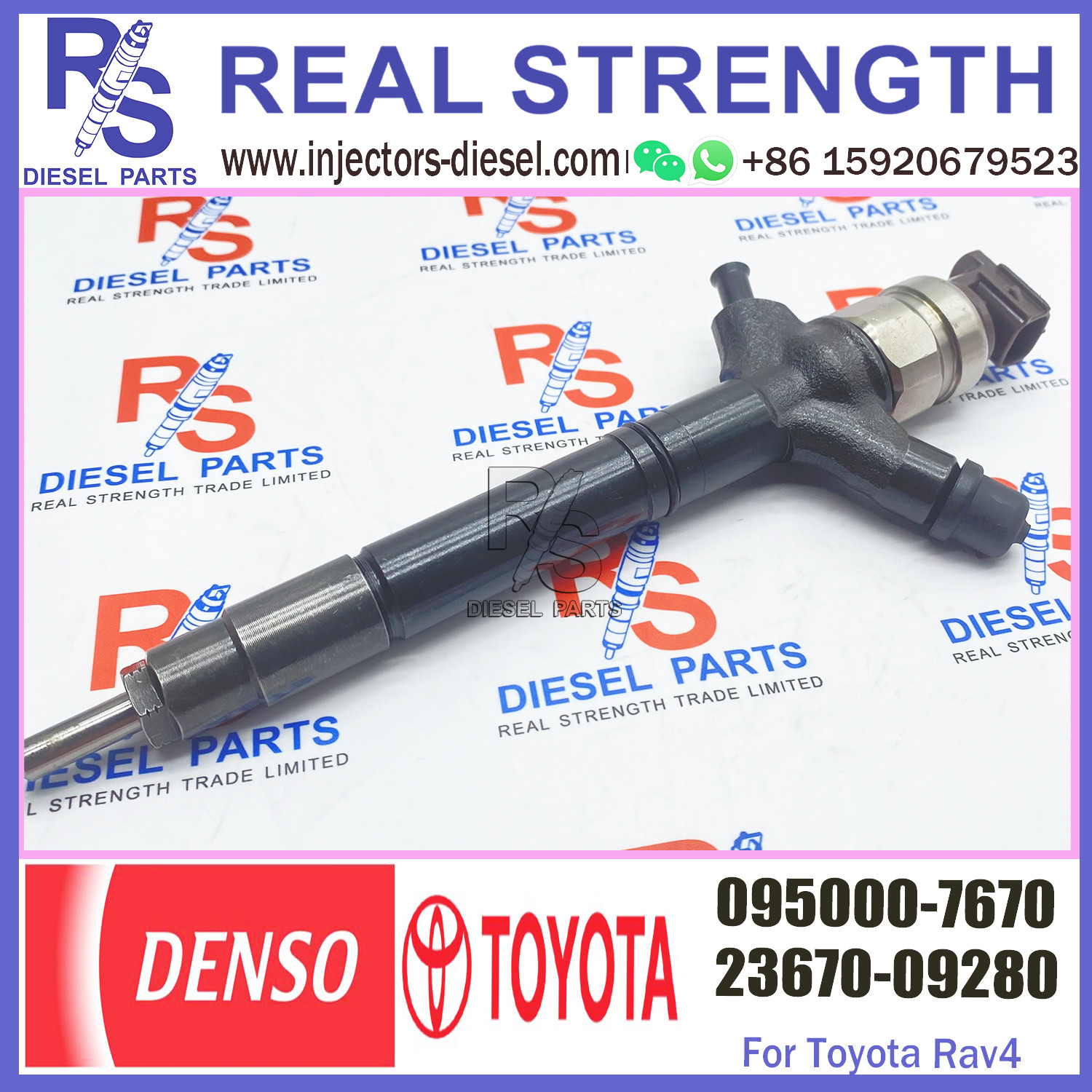 diesel fuel engine injector 095000-7670 23670-09280 for engine high pressure pump engine injection injector 095000-7670