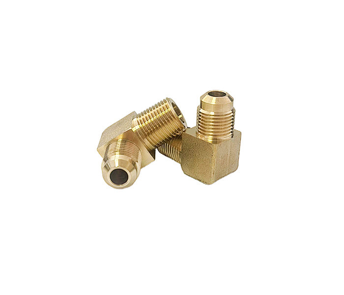 Brass 90 Degree Elbow 3/8NPT Male 3/8'' Flare Pipe Fittings