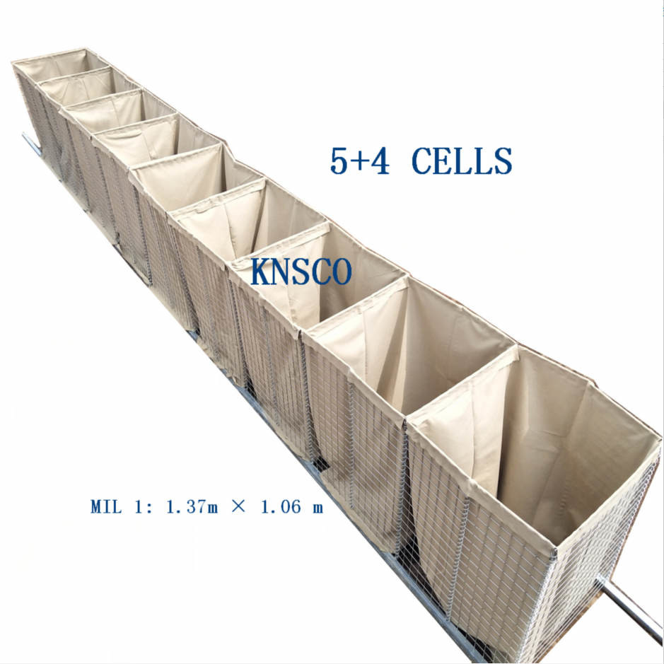 5mm Military Barrier Hot Galvanized Heavy Duty Sand Bag Wire Mesh Defensive