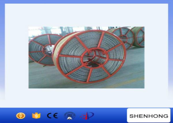 Steel Pilot Anti Twist Wire Rope Six Squares 12 Strands Transmission Line