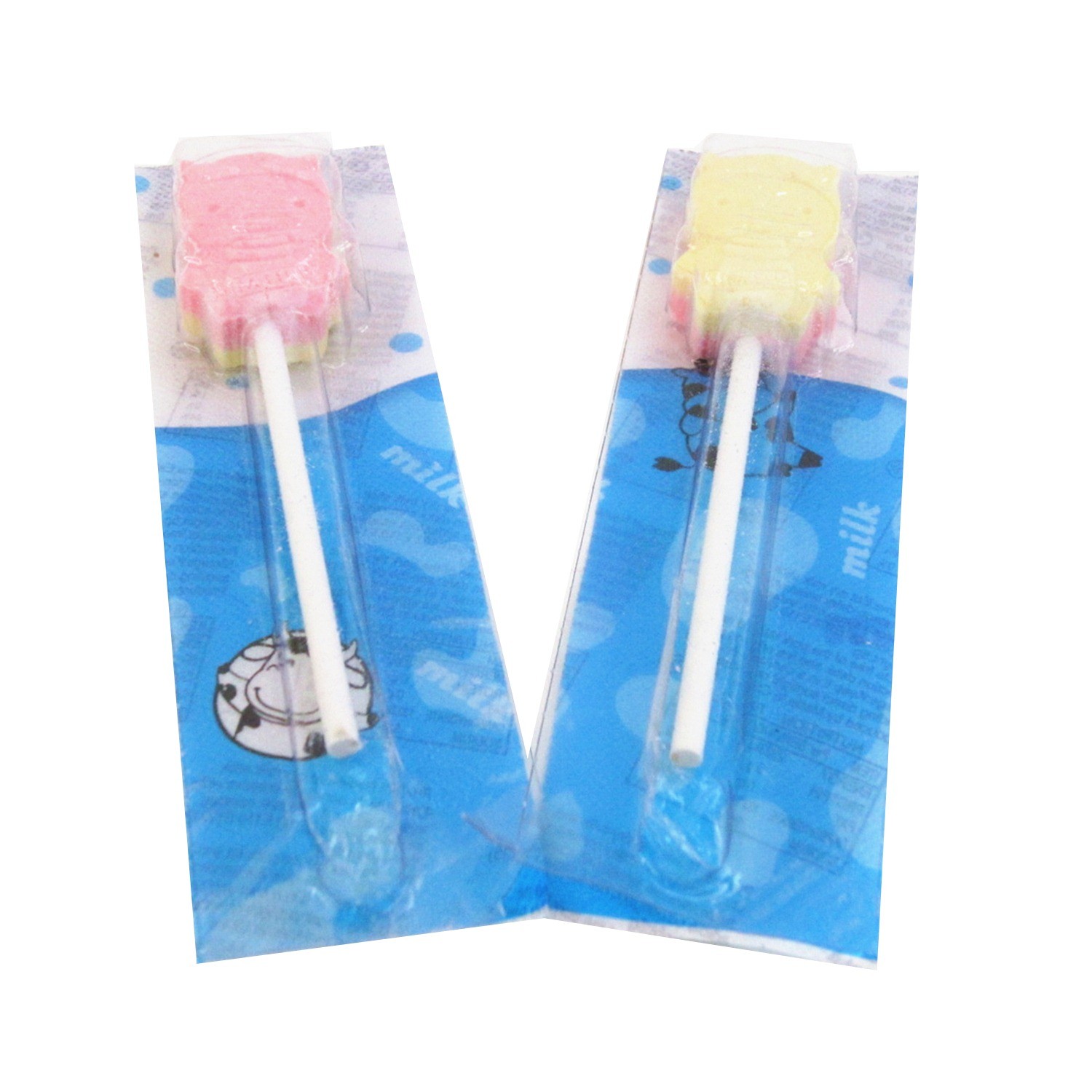 Cow Shape Lollipop Candy With Strong Milk Flavor Chocolate Flavor