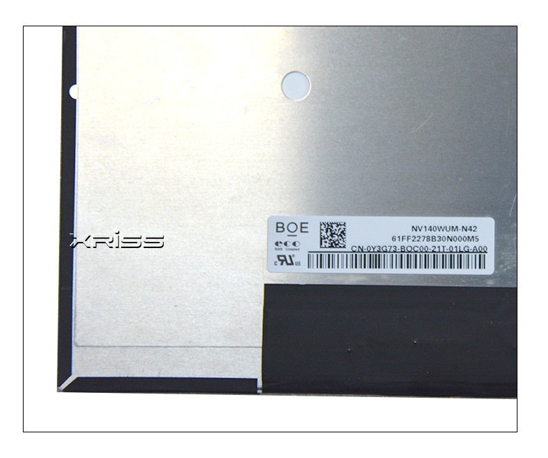 14 Inch IPS LCD Laptop Display Panel NV140WUM-N42 FHD Slim PCBA Bent 30pins