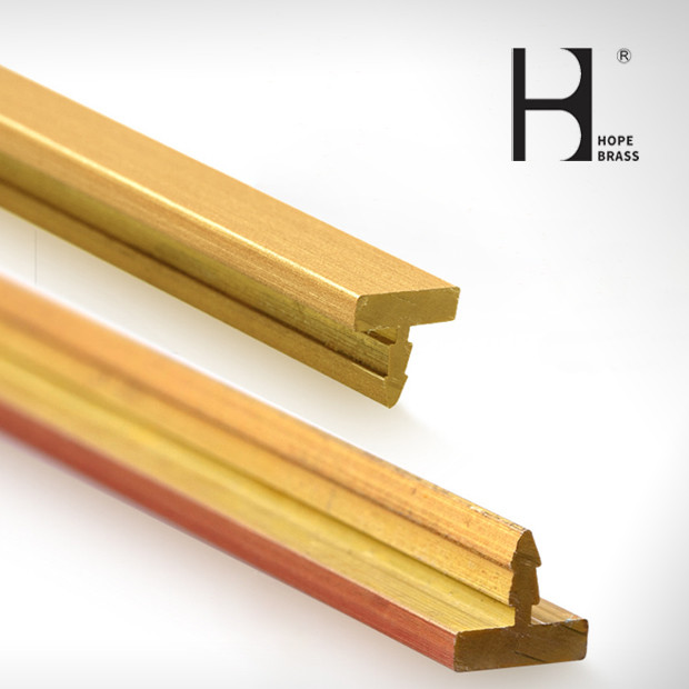 Rustproof Hpb58-3 Brass T Profile With Electroplated Surface